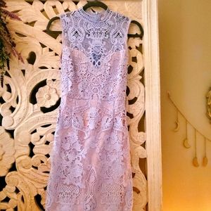 Worn only once! Stunning illusion sleeveless dress